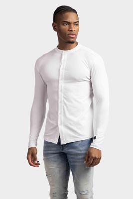 AB Lifestyle Button Up Overhemd Heren Wit - Maat S - Kleur: Wit | Soccerfanshop