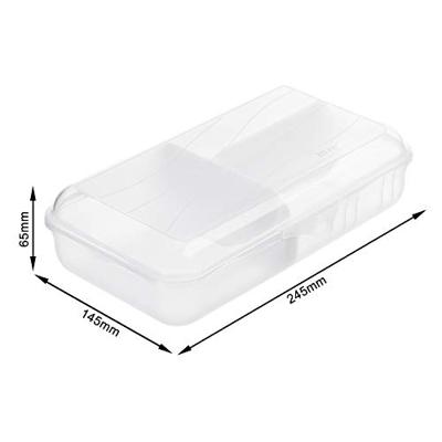 Rotho fun lunchbox met verdeelschotjes 1.7l transparant