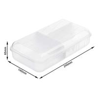 Rotho fun lunchbox met verdeelschotjes 1.7l transparant - thumbnail