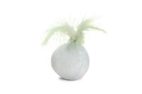 Beeztees Kitten Bal met Veer Rizo groen kattenspeelgoed - thumbnail