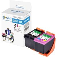 G&G Inktcartridge Compatibel Zwart, Kleur GP-H301XLBKCMY-2P - thumbnail