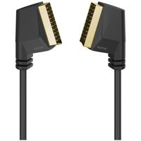 Hama Scart-verbindingskabel, stekker - stekker, verguld, 1,5 m TV accessoire - thumbnail