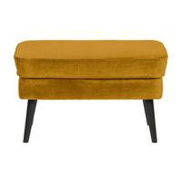 WOOOD Hocker 'Rocco' Velvet, kleur Oker - thumbnail