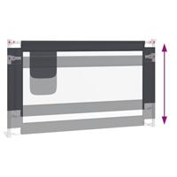 VidaXL Bedhekje peuter 140x25 cm stof donkergrijs - thumbnail
