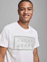 JACK & JONES CORE T-shirt JCOSHAWN van biologisch katoen wit - thumbnail