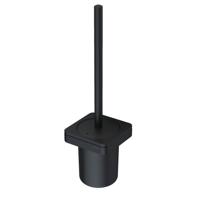 Geesa Frame Toiletborstel met houder Zwart (zwarte borstelkop) 918811-06-06 - thumbnail