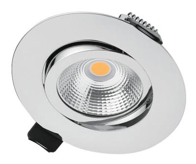 Lyora Platte inbouwspotLux Slim 3000K - chroom - ILDL65L004