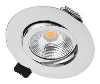 Lyora Platte inbouwspotLux Slim 3000K - chroom - ILDL65L004 - thumbnail