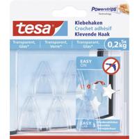Klevende haak tesa® 0,2kg transparant 5 stuks - thumbnail
