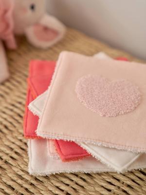 Set van 6 sponsdoekjes ecru Set van 6 sponsdoekjes ecru