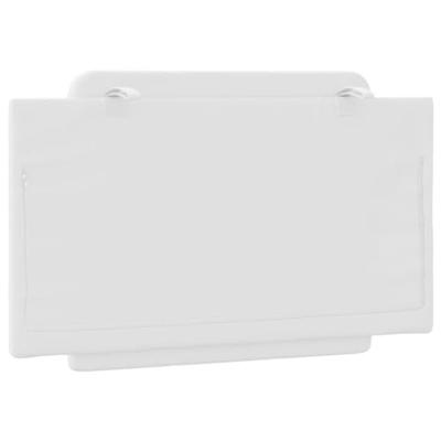 Hoofdbordkussen 90 cm kunstleer wit Hoofdbordkussen 90 cm kunstleer wit