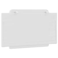 Hoofdbordkussen 90 cm kunstleer wit - thumbnail