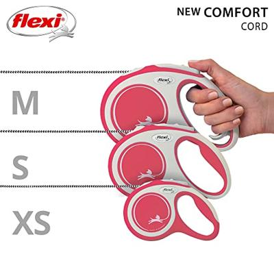 Flexi New Comfort Koord S Rood - 8M S - 8 meter Flexi Rood