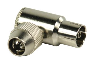 Coax connector metaal female haaks - thumbnail