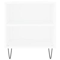 Salontafel 102x44,5x50 cm bewerkt hout wit - thumbnail