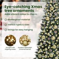 Kunstkerstboom met 150 LED Groen 120 cm PVC en Plastic en Staal - thumbnail