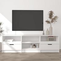 Tv-meubel 150x33,5x45 cm bewerkt hout wit - thumbnail
