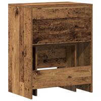 Kaptafel met lade Oud Hout 60 x 40 x 75 cm Bewerkt hout - thumbnail