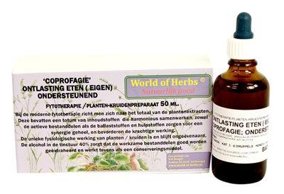 WORLD OF HERBS FYTOTHERAPIE COPROFAGIE ONTLASTING ETEN 50 ML WORLD OF HERBS FYTOTHERAPIE COPROFAGIE ONTLASTING ETEN 50 ML