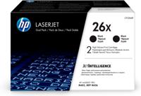HP toner 26X, 9 000 pagina&apos;s, OEM CF226XD, zwart, duopack - thumbnail
