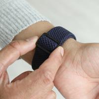 Vonmählen Woven Loop For Apple Watch 44 - 45 - 46 - 49mm One Size Black/Navy - thumbnail