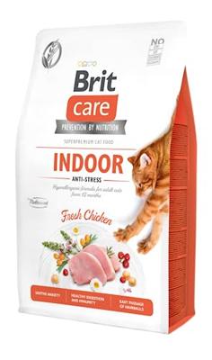 Brit Care Indoor Anti-stress kattenvoer 2 x 7 kg - thumbnail