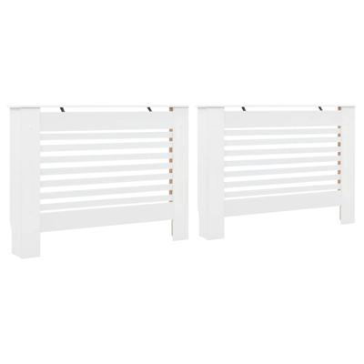 Radiatorombouwen 2 st 112x19x81,5 cm MDF wit