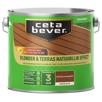 Cetabever Vlonder en Terras Natuurlijk Effect Mat - Bankirai - 2,5 liter