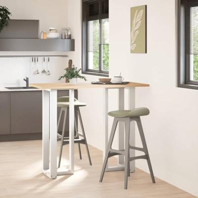 Bartafelpoten 2 st T-vormig 40x35x(110-111) cm staal wit