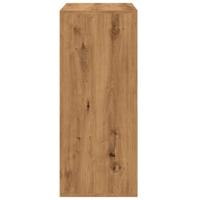 Schoenenkast 60x35x84 cm bewerkt hout artisanaal eikenkleur - thumbnail