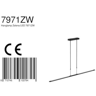 Steinhauer Hanglamp Zelena L 155 cm 7971zw zwart