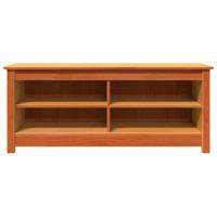 VidaXL Opslagbank wasbruin 110 x 38 x 45,5 cm massief grenenhout - thumbnail