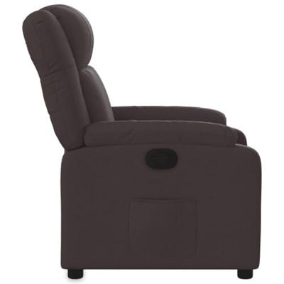 Fauteuil verstelbaar stof donkerbruin Fauteuil verstelbaar stof donkerbruin