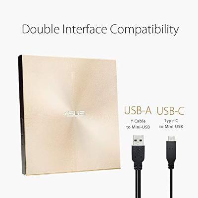 ASUS Optical ZenDrive U9M Goud - thumbnail