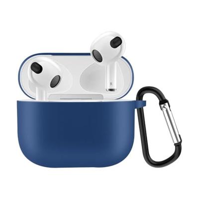 Lunso - Softcase cover hoes - AirPods 3 - Blauw Lunso - Softcase cover hoes - AirPods 3 - Blauw