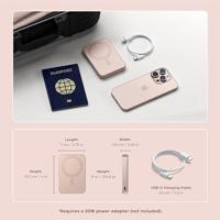 Satechi OntheGo magnetische Qi2 Powerbank met Stand (10.000mAh/20W) - Desert Rose - thumbnail