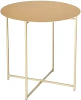 Mica Decorations bijzettafel metaal mikki 45x45cm goud - thumbnail