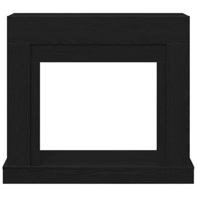 Haardombouw 100x30x87,5 cm spaanplaat zwart eikenkleurig