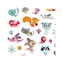 160 Kleine Vrienden-stickers DJECO blauw - thumbnail