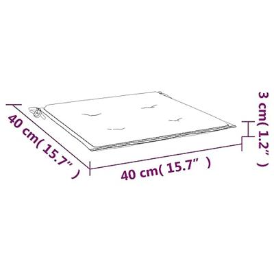 VidaXL Tuinstoelkussens 6 st 40x40x4 cm oxford stof taupe