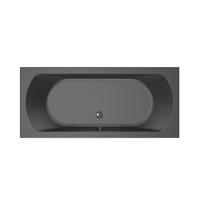 Xenz Lagoon Duobad - 180x80x53 - afvoer Midden - acryl - ebony 6928-29 - thumbnail