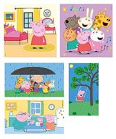 Clementoni Peppa Pig 10-in-1 puzzelset - 18 + 30 + 48 + 60 stukjes - thumbnail