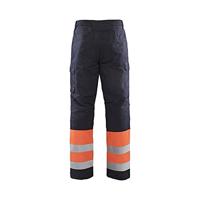 Blåkläder Multinorm winterwerkbroek 18691513 | Marineblauw/Oranje | Maat 46 - 7330509716809 - thumbnail