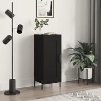 Dressoir 34,5x34x90 cm bewerkt hout zwart - thumbnail