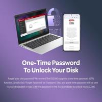 Transcend ts512gesd300s esd300s external ssd, 512 gb, usb type-c, 10 gbps, 1050/ 950 mb/s, silver - thumbnail