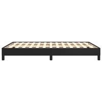 Bedframe kunstleer zwart 140x190 cm - thumbnail