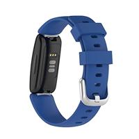 Fitbit Inspire 2 & Ace 3 - Sportbandje met gesp - Maat: Small - Donkerblauw - thumbnail