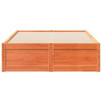 Bedframe zonder matras massief grenenhout wasbruin 120x200 cm - thumbnail