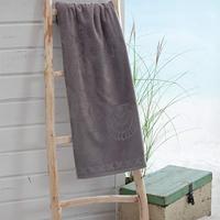 Seahorse Seahorse Strandlaken Shells Grey 100x200 - thumbnail