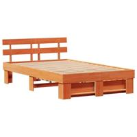 Bedframe met lade Wasbruin 120 x 190 cm Massief grenenhout - thumbnail